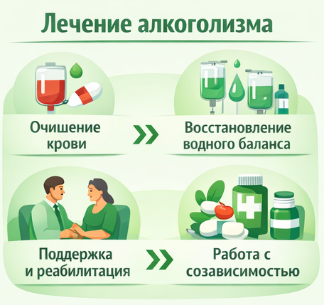 лечение алкоголизма в Палласовке этапы